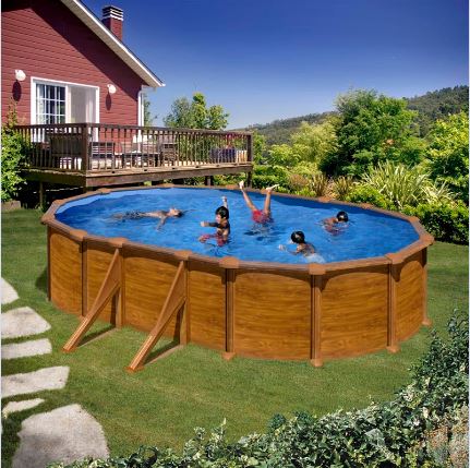 Piscinas desmontables de acero y madera