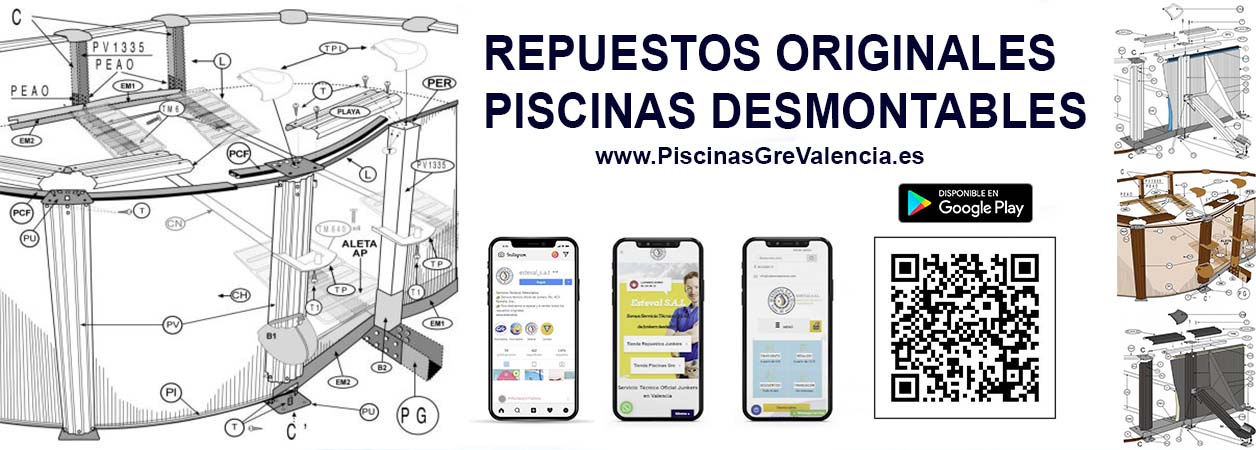 Accesorios y repuestos para Piscinas Desmontables