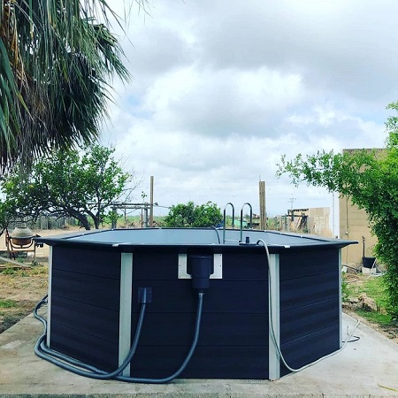 Instalación piscina desmontable de composite KPCOV6650