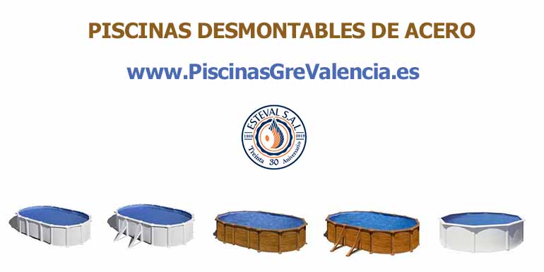 piscinas desmontables acero