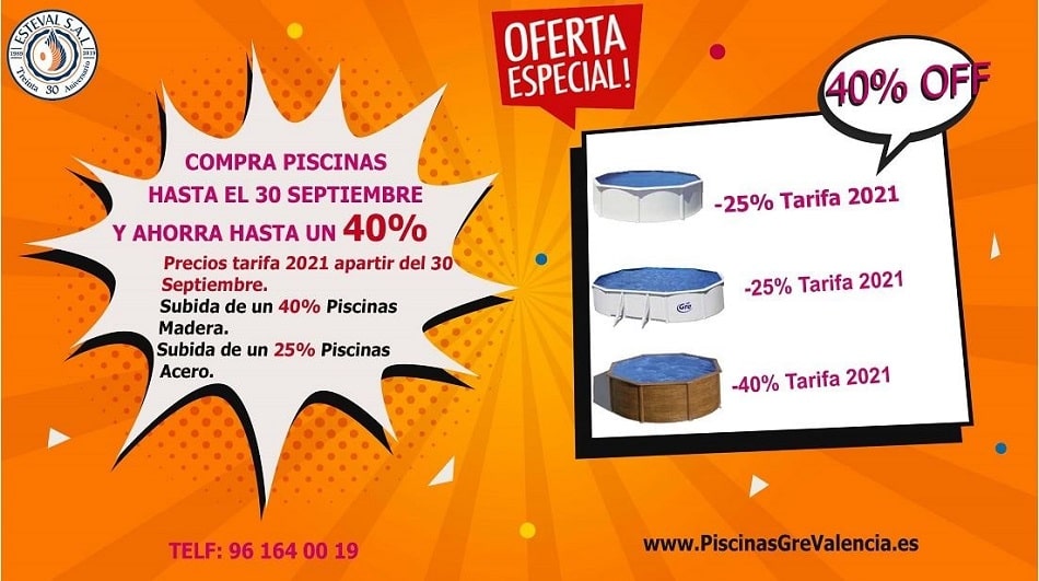 OFERTA ESPECIAL PISCINAS DESMONTABLES
