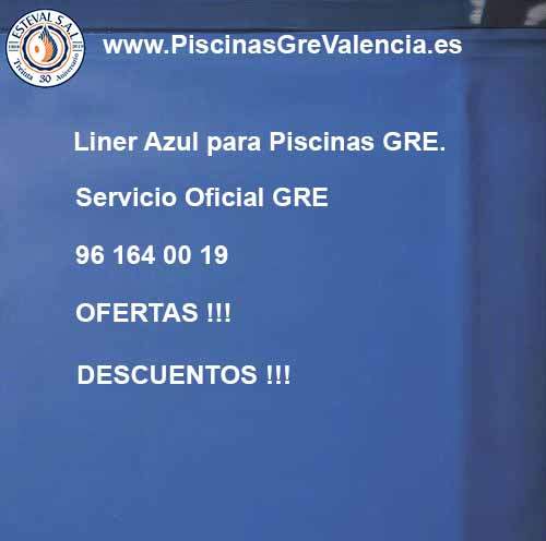 Liner azul Piscina GRE