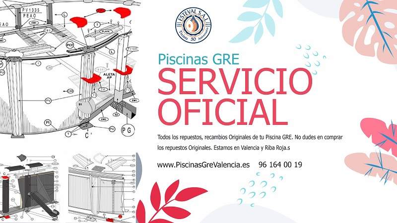 Recambios Piscinas Gre Esteval 2022