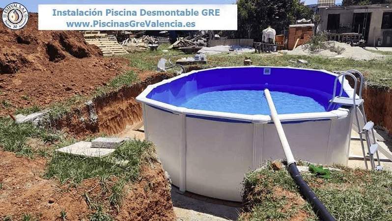 Instalación Piscina desmontable GRE