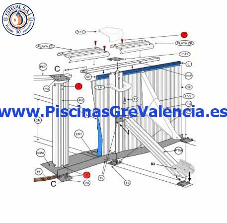 Repuestos Originales Piscinas desmontables GRE