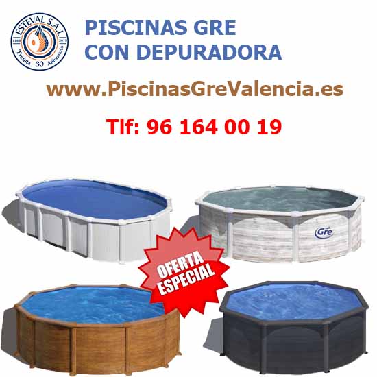 Piscinas desmontables con depuradora de Arena