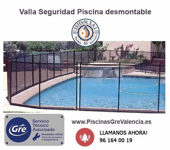 Valla Seguridad Piscina desmontable