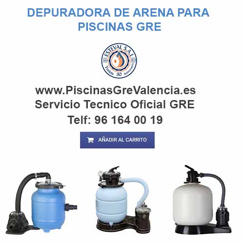 Depuradora de arena para Piscina desmontable GRE