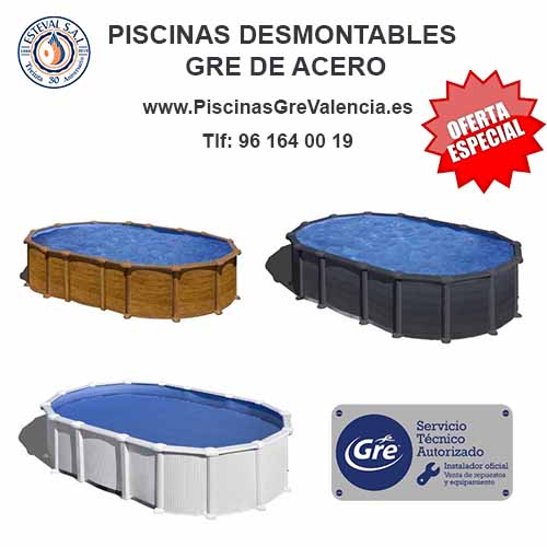 Piscinas GRE acero