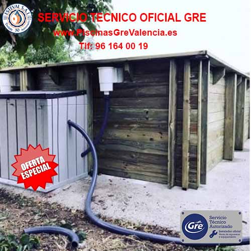 Piscinas desmontables madera GRE 2023