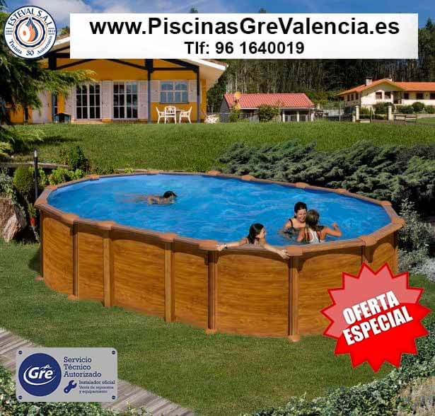 Piscinas desmontables madera GRE