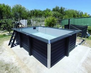 Instalación de piscina desmontable de composite Gre KPCOR46N piscinasgrevalencia