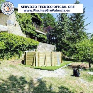 Venta e instalación de piscina desmontable de madera Gre modelo Grenade2 Servicio Tecnico Oficial GRE